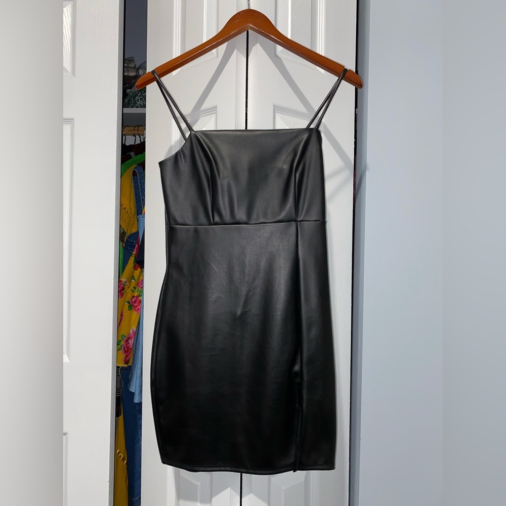 Never Worn Faux Leather mini dress from Akira